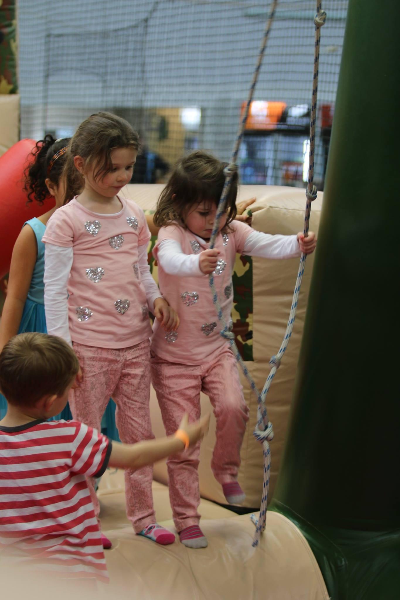 Teamwork on the army challenge!